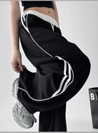 Scimitar Stripe Wide‑Leg Track Pants - COPPING THREADS - CT Select