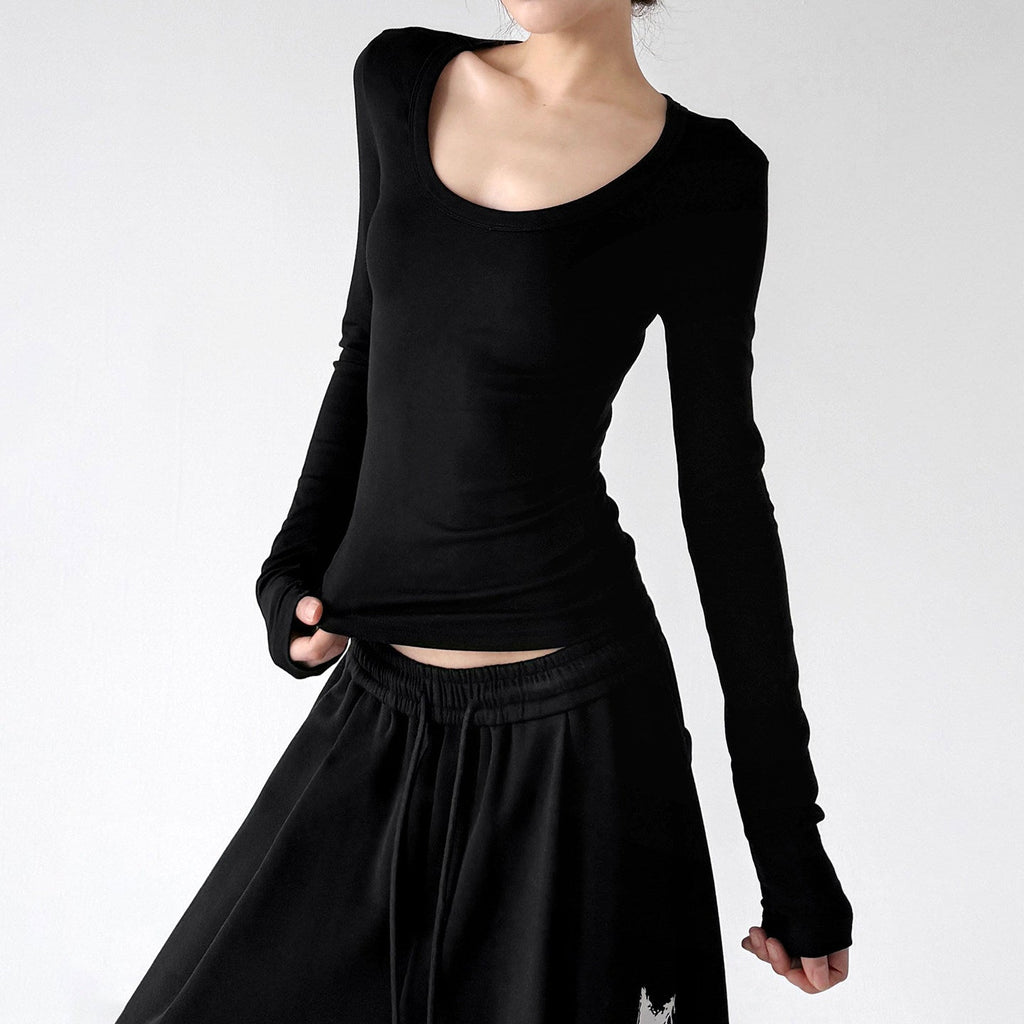 Scoop-Neck Long-Sleeve Top - CT66239 - COPPING THREADS - CT ORIGINALS