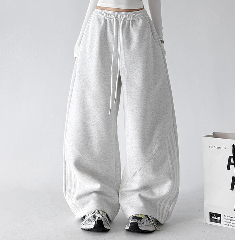 Script-Stripe Wide-Leg Sweatpants - CT66213 - COPPING THREADS - CT ORIGINALS