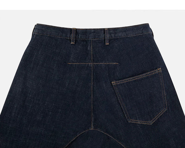 Sculpted Curved-Leg Jeans - COPPING THREADS - IDLT