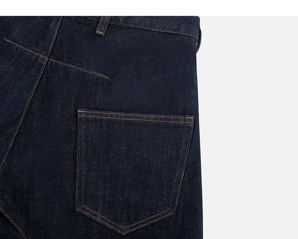 Sculpted Curved-Leg Jeans - COPPING THREADS - IDLT