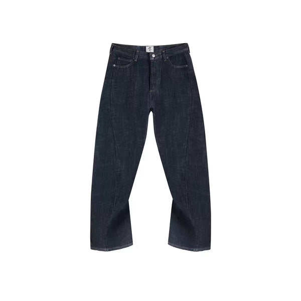 Sculpted Curved-Leg Jeans - COPPING THREADS - IDLT