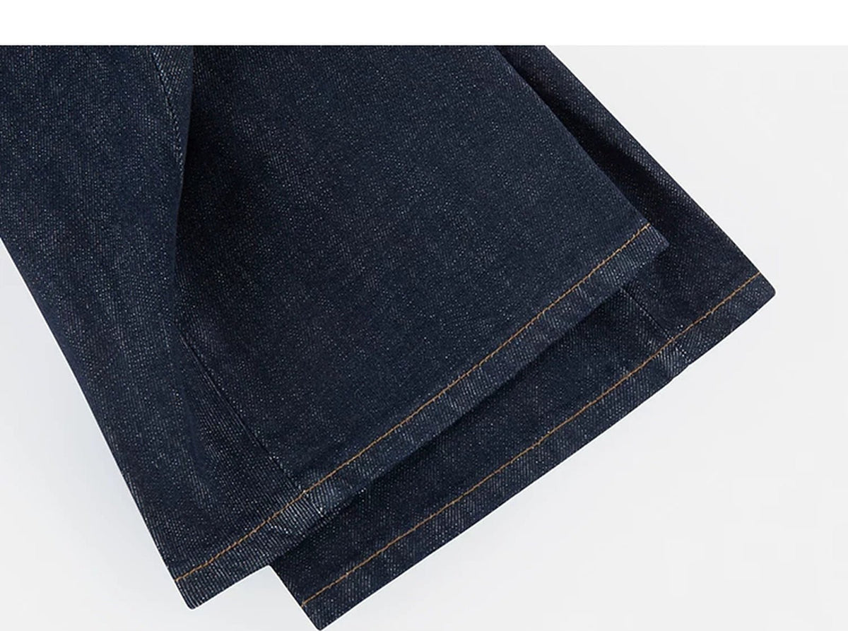 Sculpted Curved-Leg Jeans - COPPING THREADS - IDLT