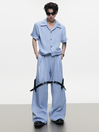 Sculpted Twill Texture Two - Piece Set – Shirt & Trousers - COPPING THREADS - ArguE CulturE