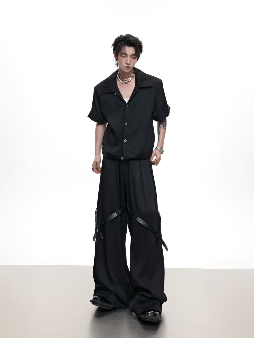 Sculpted Twill Texture Two - Piece Set – Shirt & Trousers - COPPING THREADS - ArguE CulturE