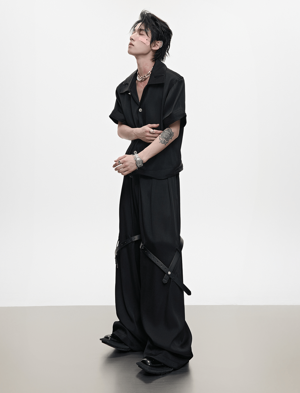 Sculpted Twill Texture Two - Piece Set – Shirt & Trousers - COPPING THREADS - ArguE CulturE