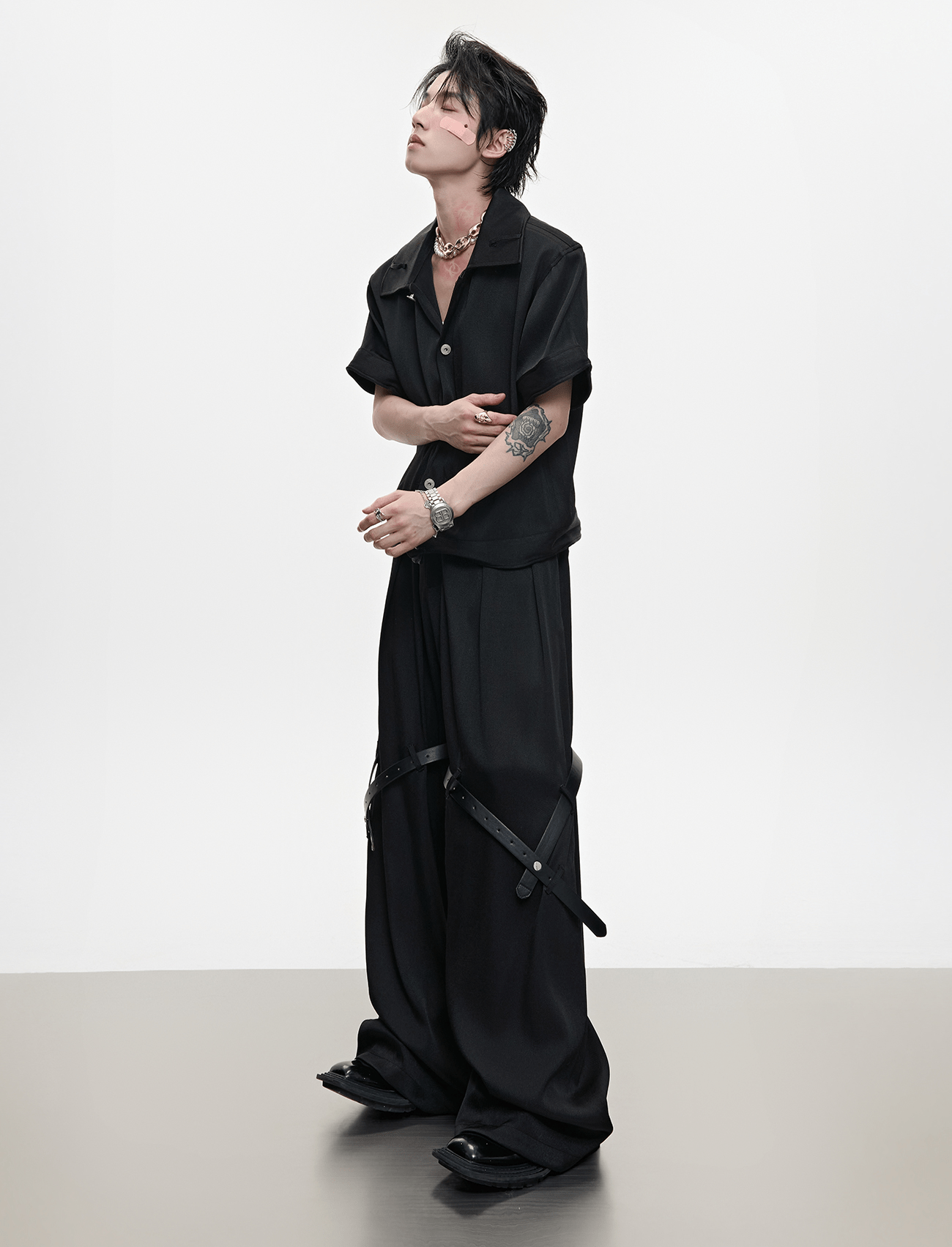 Sculpted Twill Texture Two - Piece Set – Shirt & Trousers - COPPING THREADS - ArguE CulturE