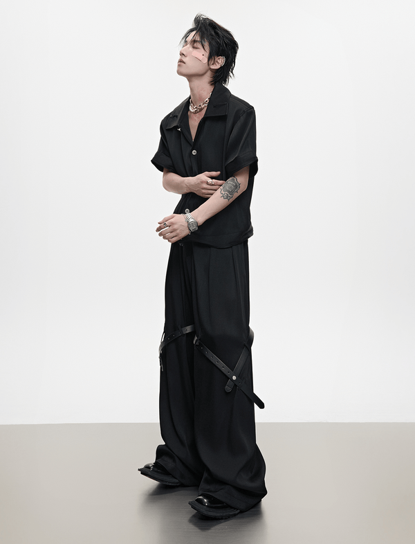 Sculpted Twill Texture Two - Piece Set – Shirt & Trousers - COPPING THREADS - ArguE CulturE