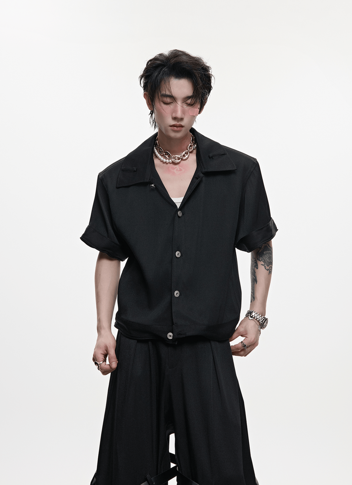 Sculpted Twill Texture Two - Piece Set – Shirt & Trousers - COPPING THREADS - ArguE CulturE Main image