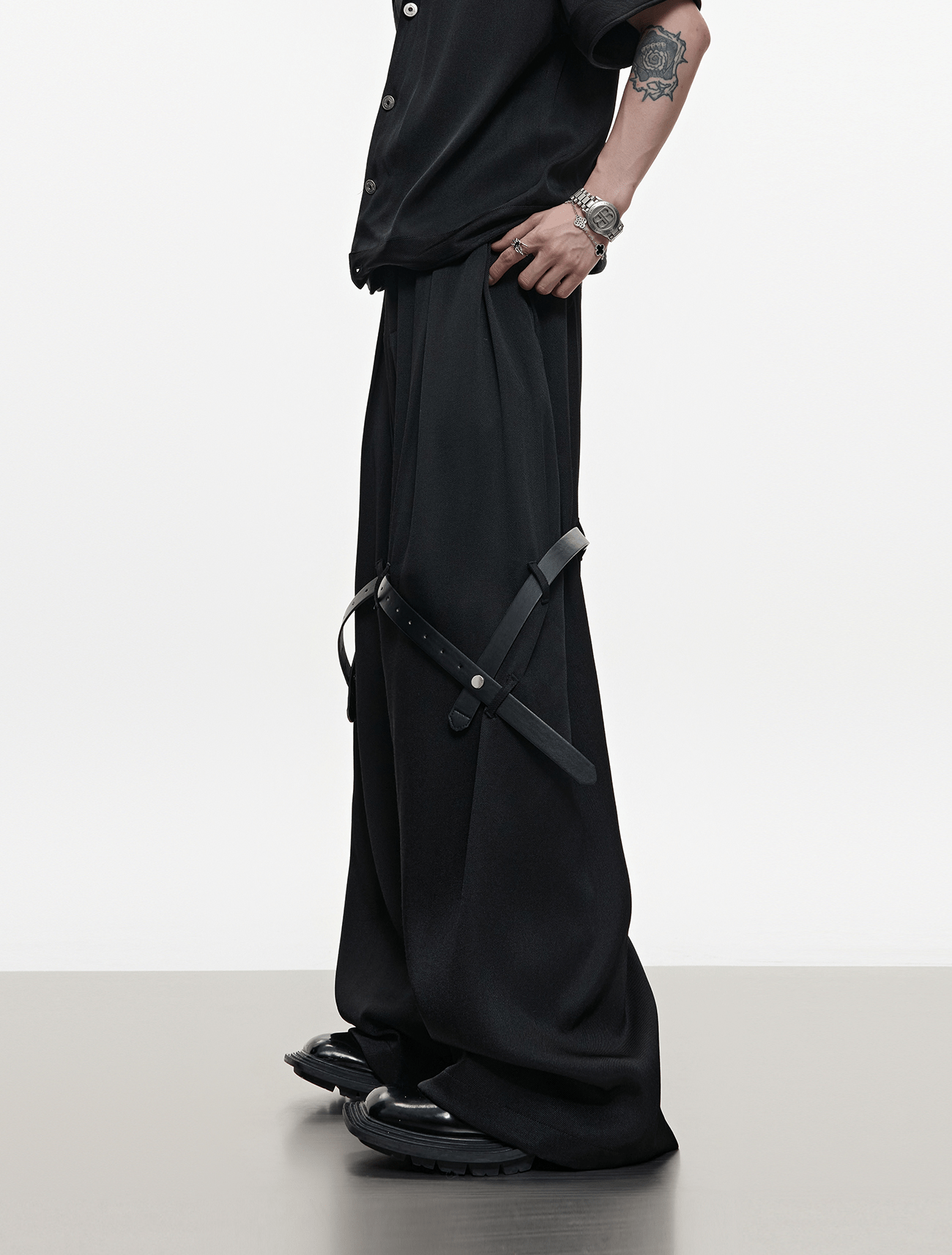 Sculpted Twill Texture Two - Piece Set – Shirt & Trousers - COPPING THREADS - ArguE CulturE