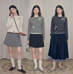 Sequin Embroidered Floral Knit Cardigan - COPPING THREADS - CHICISLAND