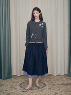 Sequin Embroidered Floral Knit Cardigan - COPPING THREADS - CHICISLAND