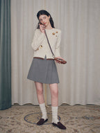 Sequin Embroidered Floral Knit Cardigan - COPPING THREADS - CHICISLAND