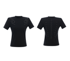 Sero Cotton Studded Spine Embroidered Tee - COPPING THREADS - ArguE CulturE