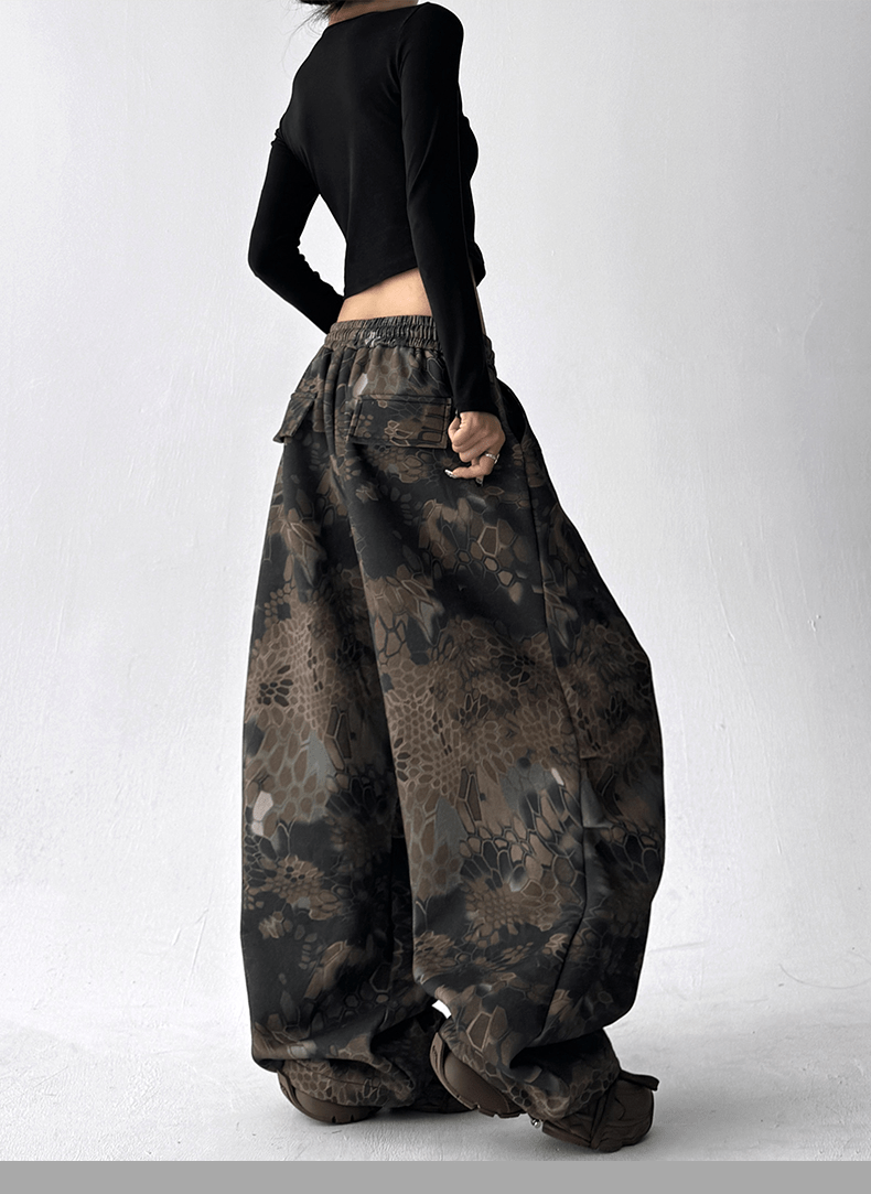 Shadow Camo Baggy Wide - Leg Pants - COPPING THREADS - CT Select