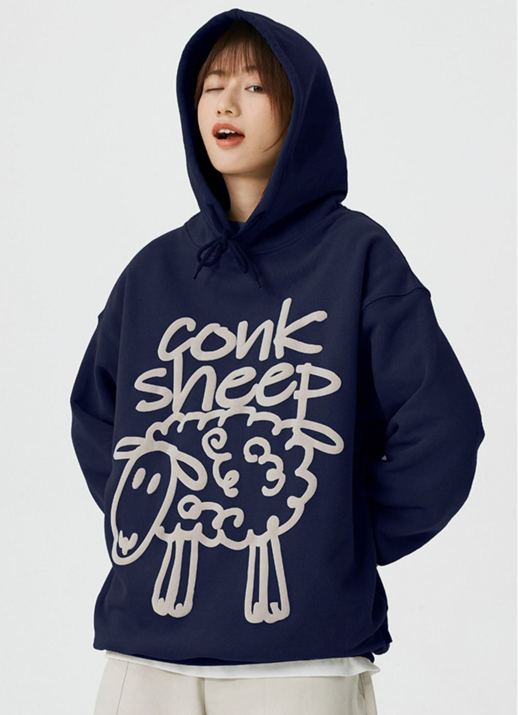 Sheep Puff Print Hoodie - COPPING THREADS - CT Select