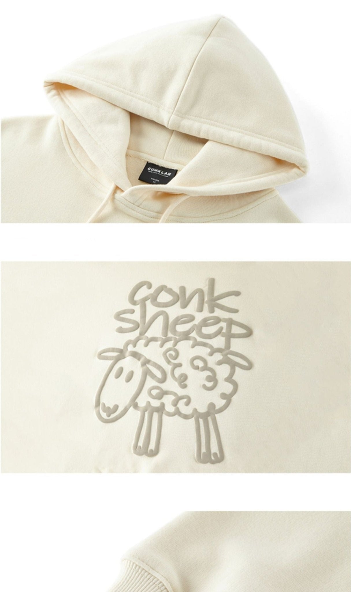 Sheep Puff Print Hoodie - COPPING THREADS - CT Select