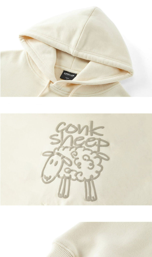 Sheep Puff Print Hoodie - COPPING THREADS - CT Select