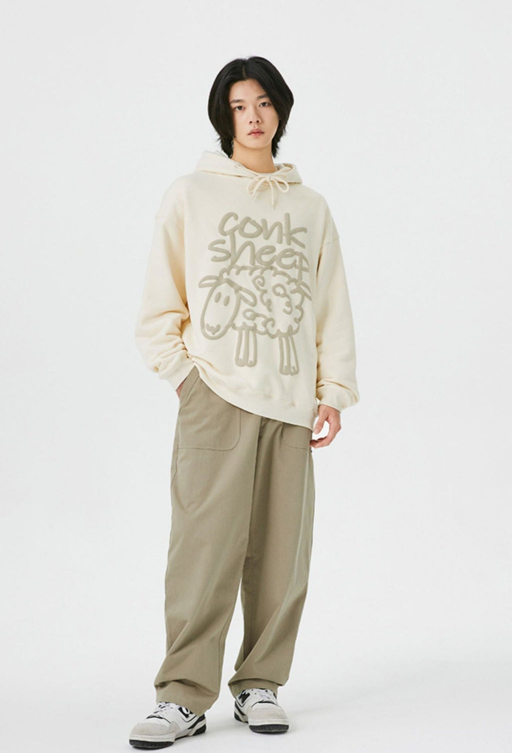 Sheep Puff Print Hoodie - COPPING THREADS - CT Select