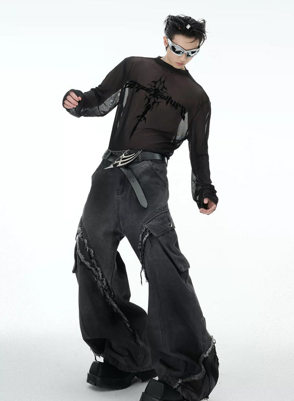Sheer Logo Long-Sleeve Top - COPPING THREADS - Argue Culture