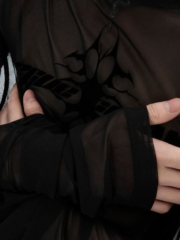 Sheer Logo Long-Sleeve Top - COPPING THREADS - Argue Culture