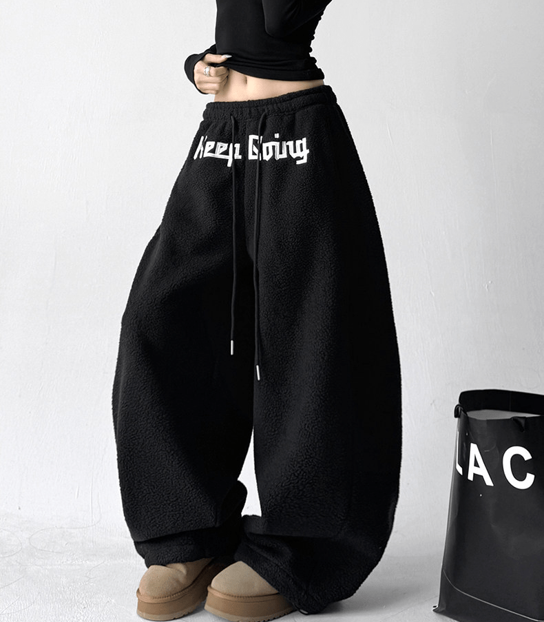 Sherpa Fleece Drawstring Sweatpants - COPPING THREADS - CT Select