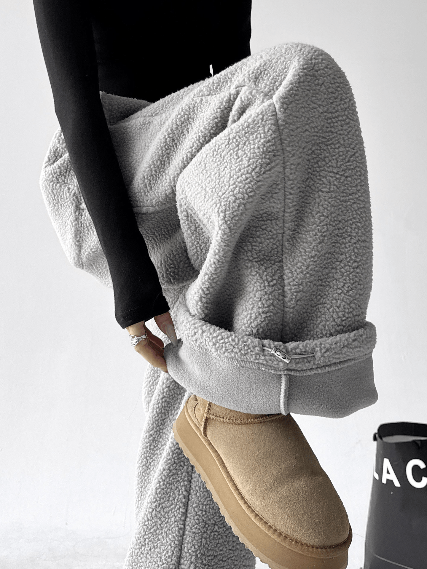 Sherpa Fleece Drawstring Sweatpants - COPPING THREADS - CT Select