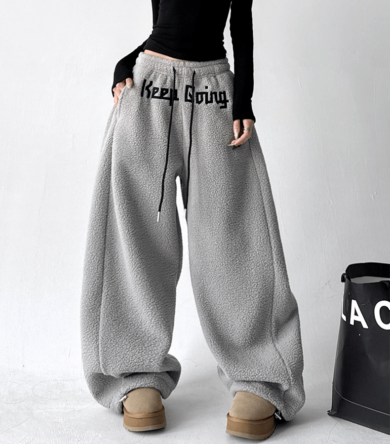 Sherpa Fleece Drawstring Sweatpants - COPPING THREADS - CT Select 메인 이미지