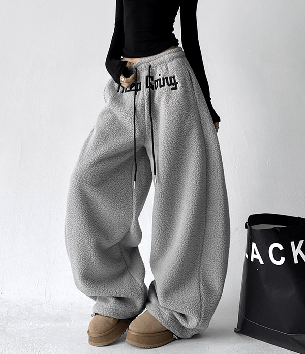 Sherpa Fleece Drawstring Sweatpants - COPPING THREADS - CT Select