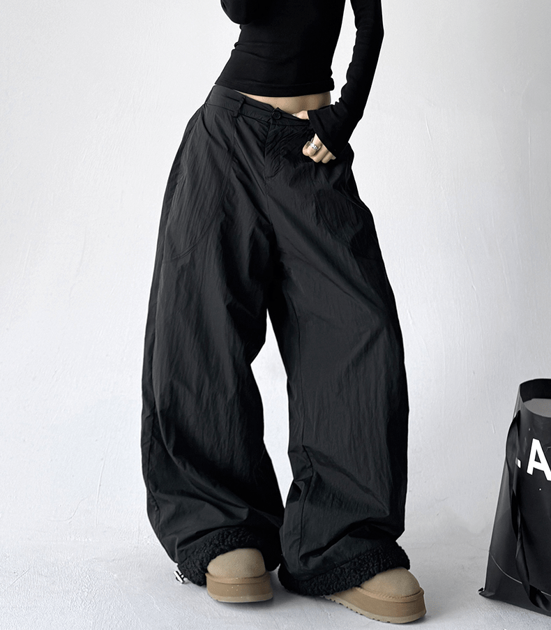 Sherpa Patchwork Wide - Leg Pants - COPPING THREADS - CT Select