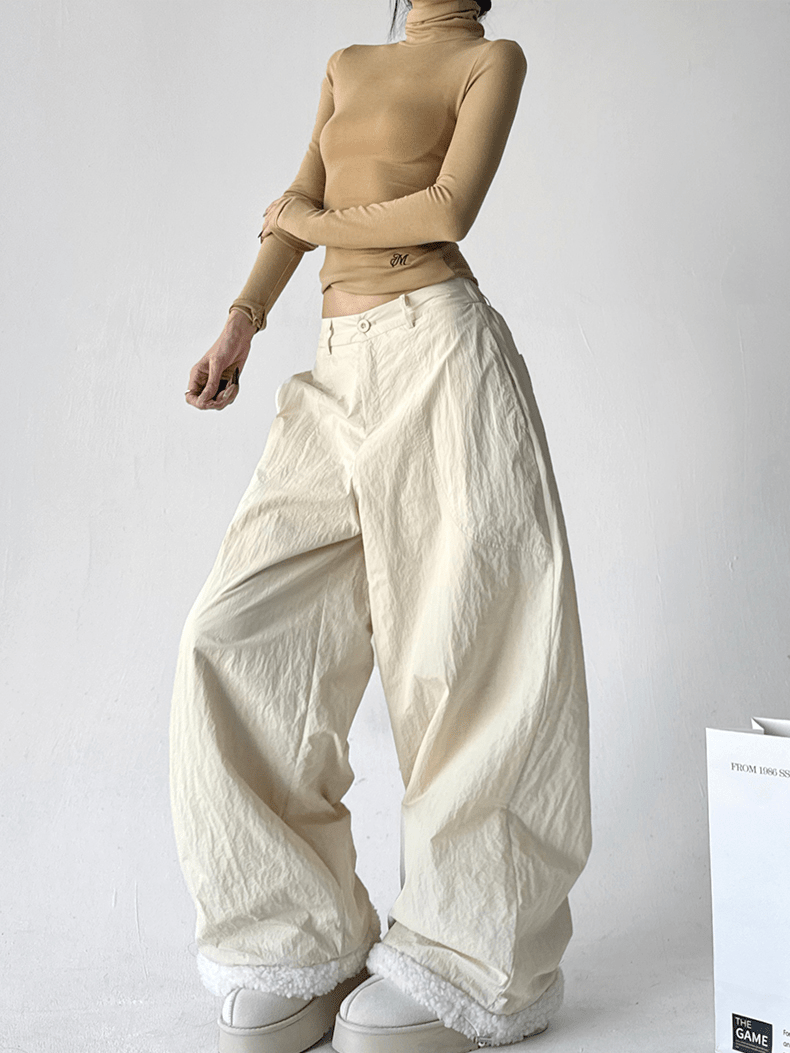 Sherpa Patchwork Wide - Leg Pants - COPPING THREADS - CT Select