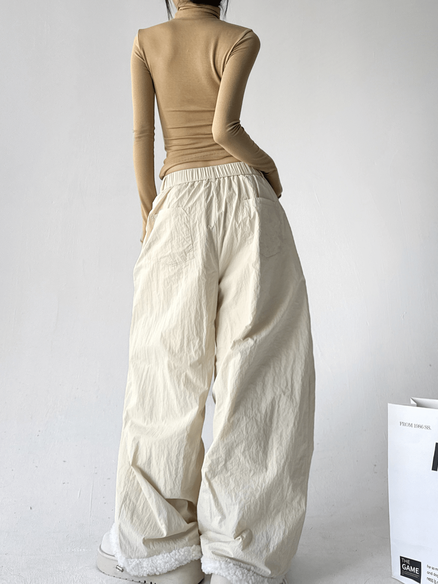 Sherpa Patchwork Wide - Leg Pants - COPPING THREADS - CT Select