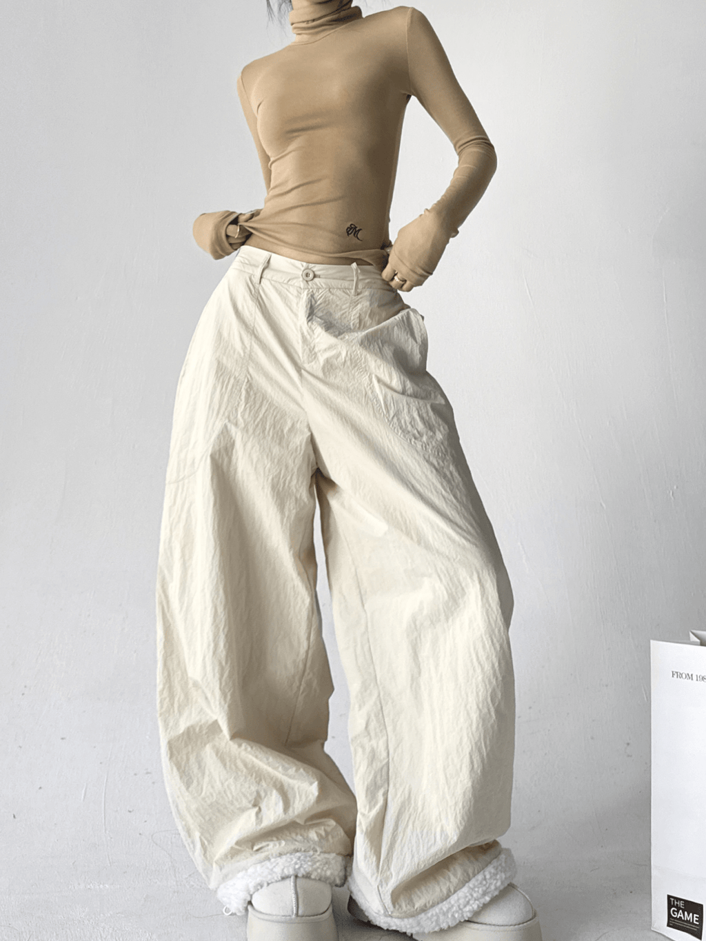 Sherpa Patchwork Wide - Leg Pants - COPPING THREADS - CT Select