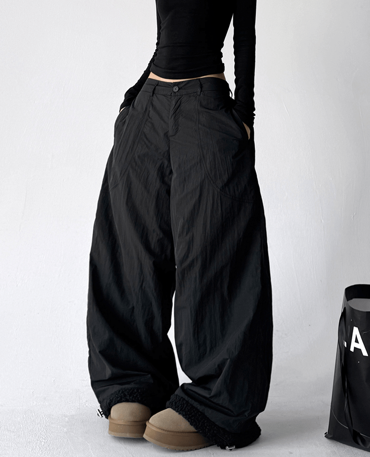 Sherpa Patchwork Wide - Leg Pants - COPPING THREADS - CT Select