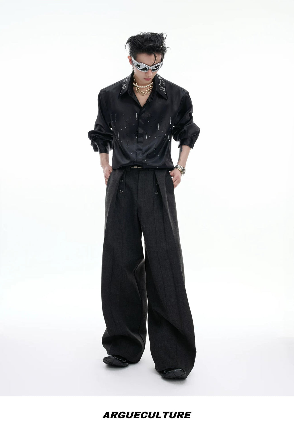Shimmer Cropped Shirt - COPPING THREADS - Argue Culture