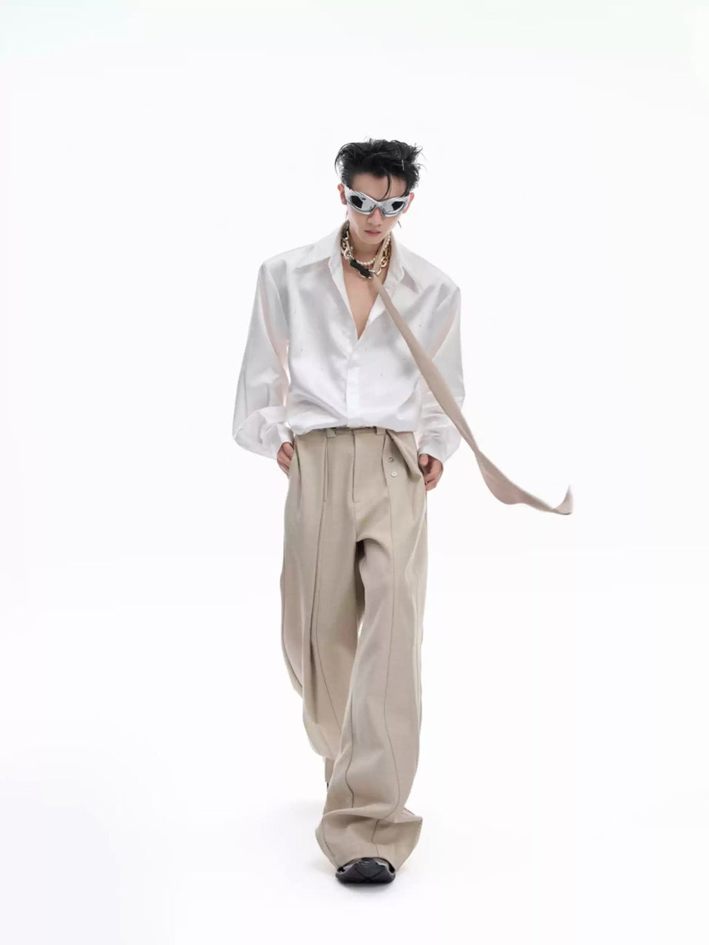 Shimmer Cropped Shirt - COPPING THREADS - Argue Culture