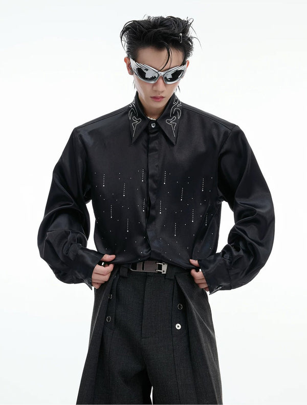 Shimmer Cropped Shirt - COPPING THREADS - Argue Culture