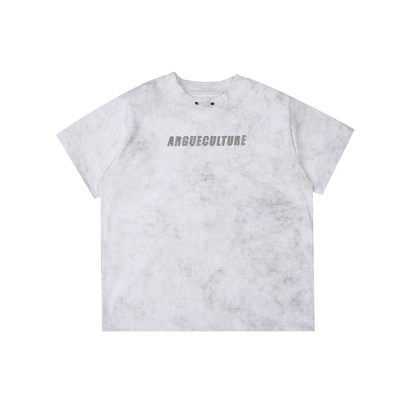 Shimmer Graphic Padded-Shoulder T-Shirt - COPPING THREADS - Argue Culture