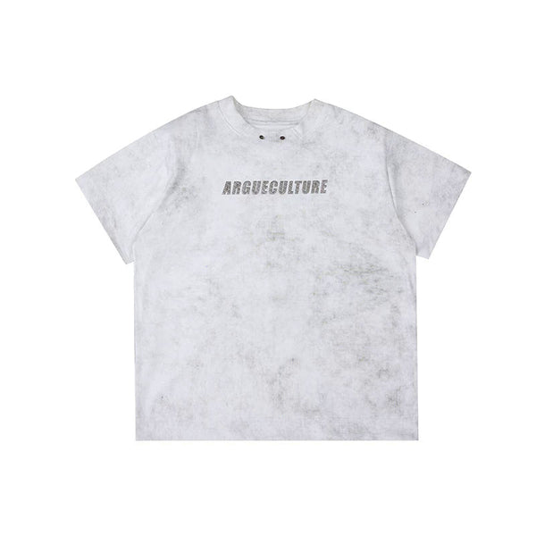Shimmer Graphic Padded-Shoulder T-Shirt - COPPING THREADS - Argue Culture