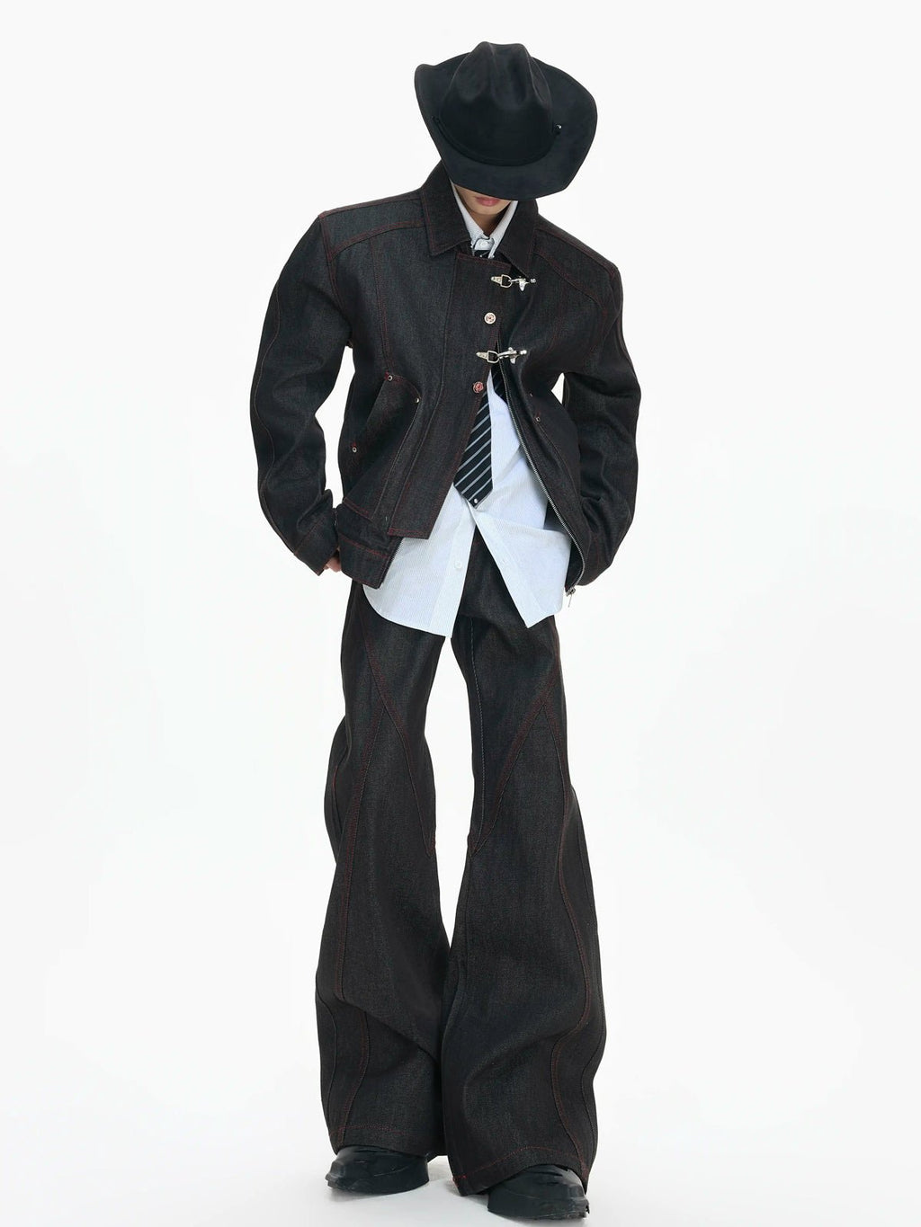 Side-Closure Flared Jeans - COPPING THREADS - Argue Culture