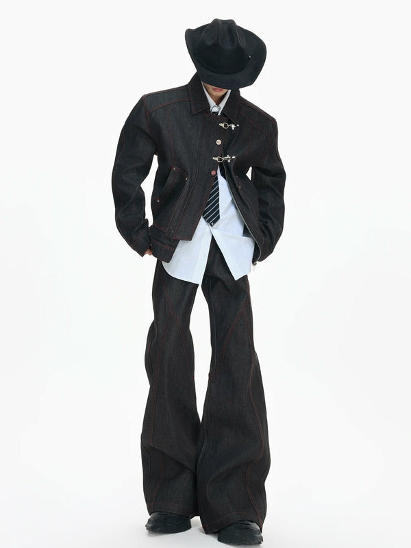 Side-Closure Flared Jeans - COPPING THREADS - Argue Culture