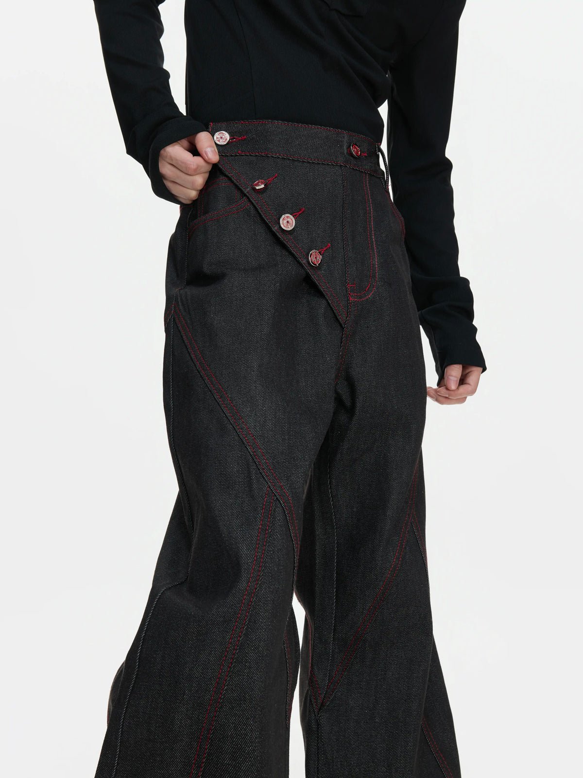 Side-Closure Flared Jeans - COPPING THREADS - Argue Culture
