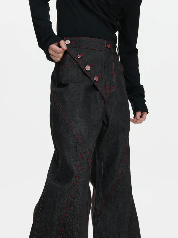 Side-Closure Flared Jeans - COPPING THREADS - Argue Culture