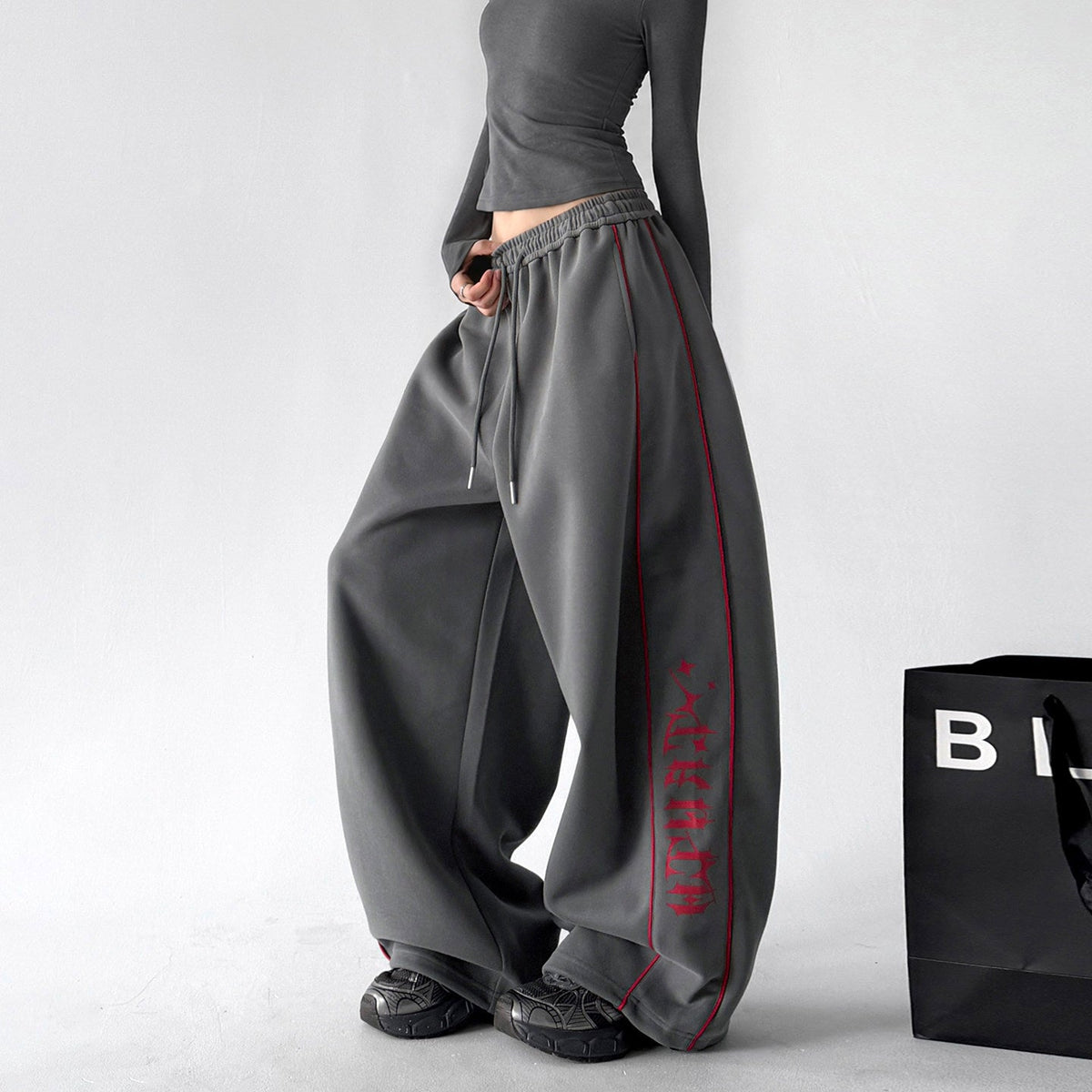 Side-Graphic Balloon Sweatpants - CT6258 - COPPING THREADS - CT ORIGINALS