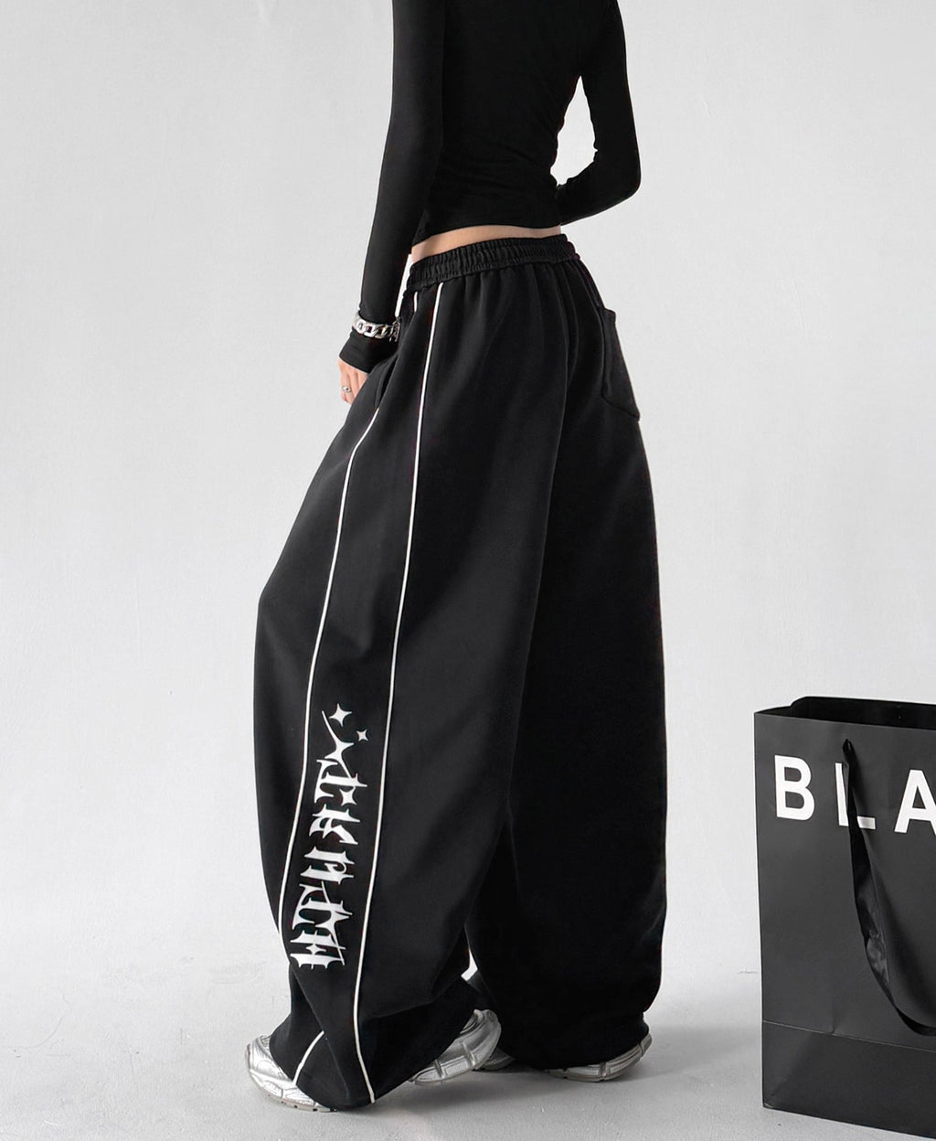 Side-Graphic Balloon Sweatpants - CT6258 - COPPING THREADS - CT ORIGINALS