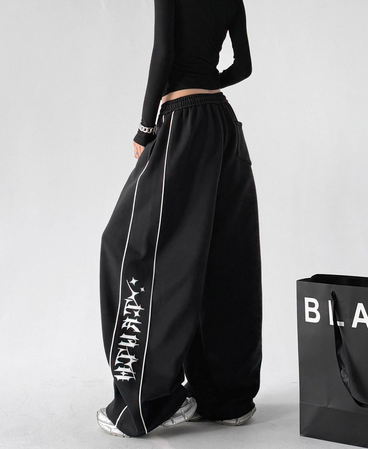 Side-Graphic Balloon Sweatpants - CT6258 - COPPING THREADS - CT ORIGINALS