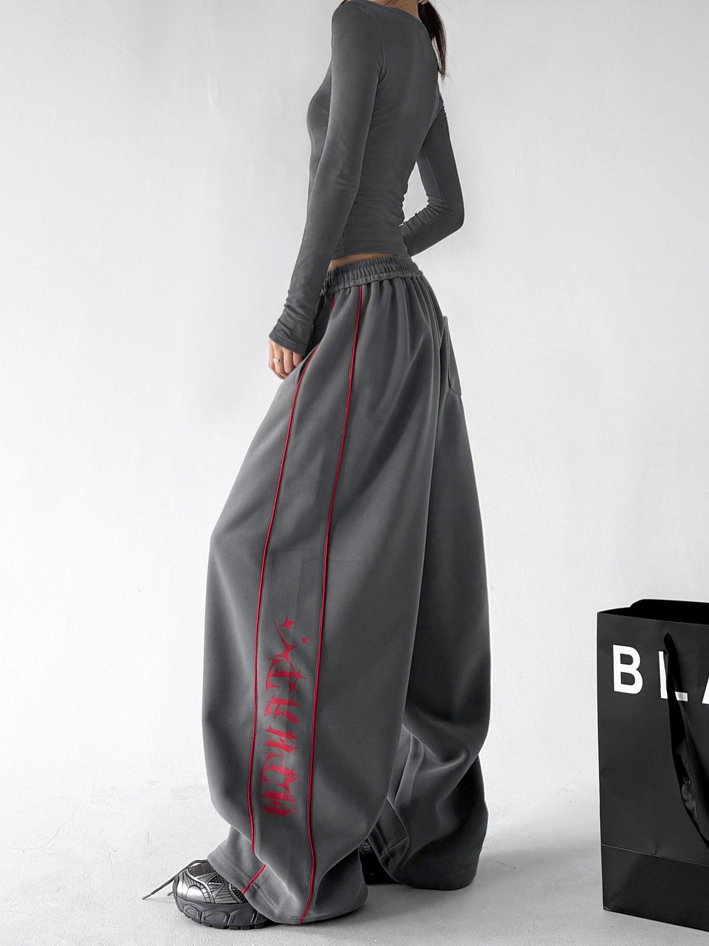 Side-Graphic Balloon Sweatpants - CT6258 - COPPING THREADS - CT ORIGINALS
