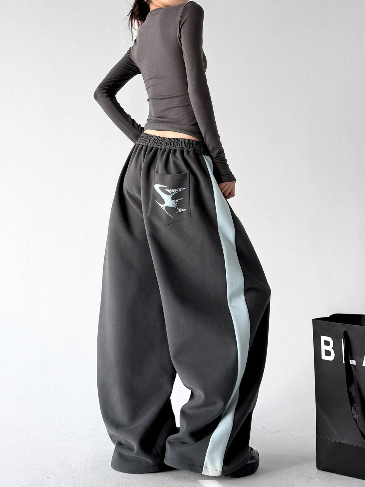 Side-Graphic Balloon Sweatpants - CT66219 - COPPING THREADS - CT ORIGINALS