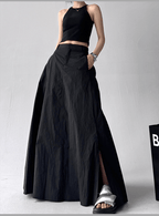 Side Slit High - Waist Utility A - Line Maxi Skirt - COPPING THREADS - CT Select
