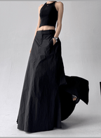Side Slit High - Waist Utility A - Line Maxi Skirt - COPPING THREADS - CT Select